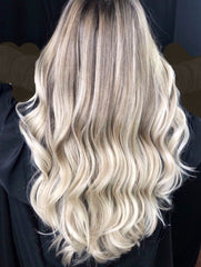 #18/60/18 "ICONIC BLONDE" ASH BLONDE BALAYAGE TAPE HAIR EXTENSIONS