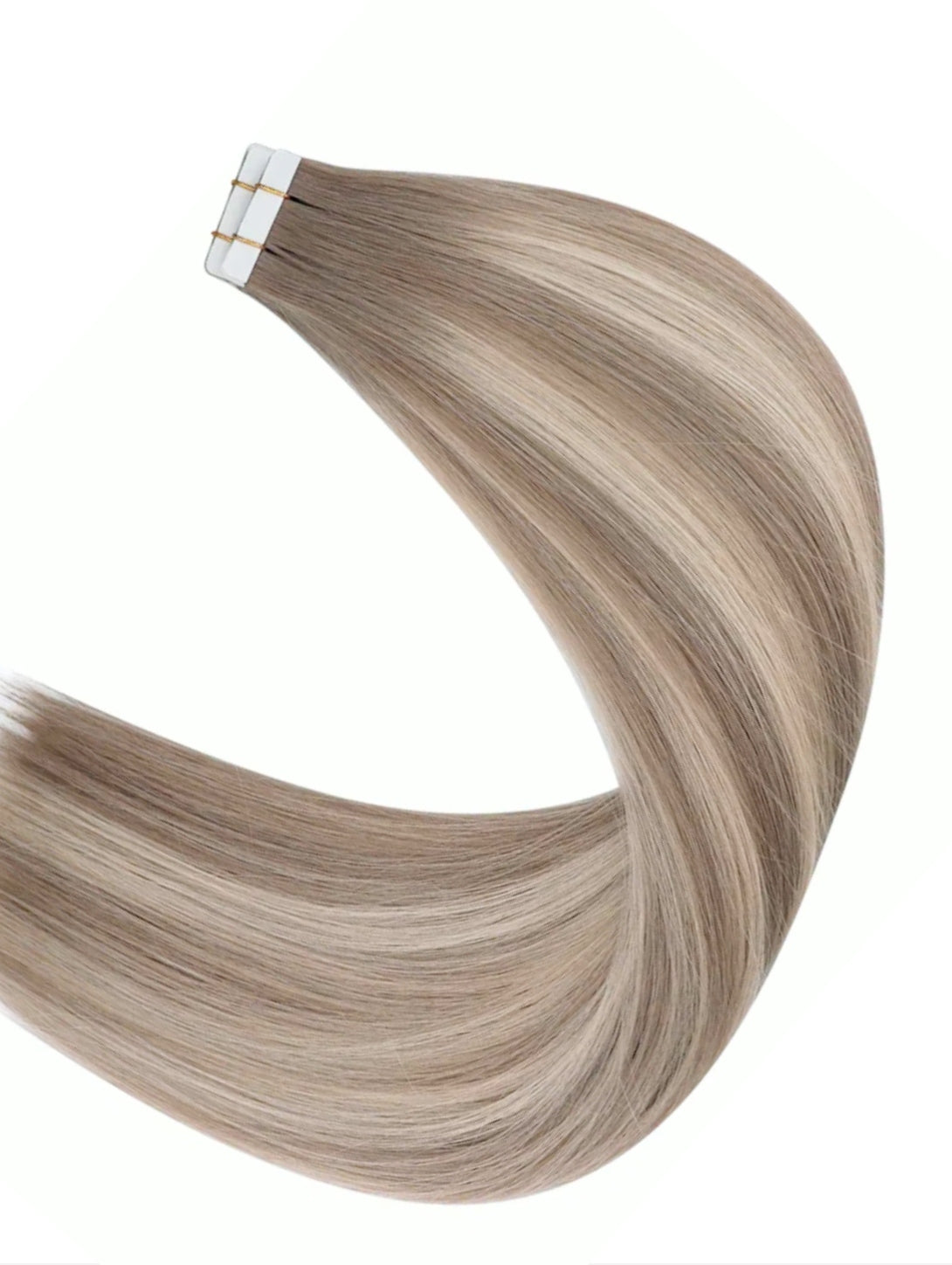 #18/60/18 "ICONIC BLONDE" ASH BLONDE BALAYAGE TAPE HAIR EXTENSIONS