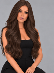 MEDIUM BROWN MEDIUM BROWN TAPE HAIR EXTENSIONS
