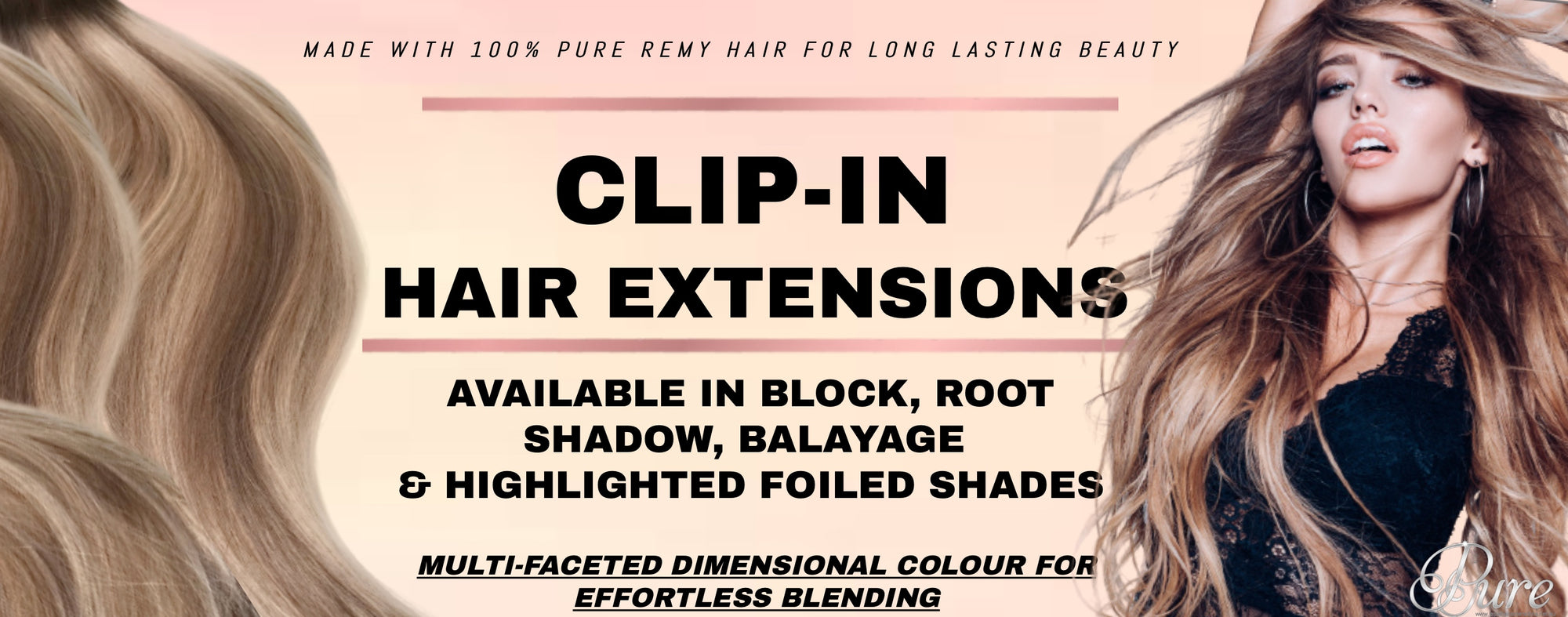 Extra thick clip in hair extensions Australia