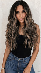 RUSSIAN #14/22/613 "CARAMEL MOCHA " ROOT STRETCH TAPE HAIR EXTENSIONS