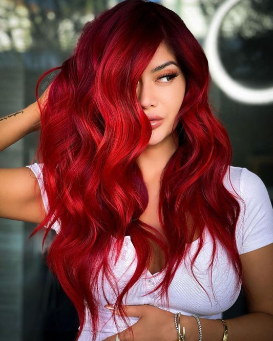 bright red remy hair extensions Australia 