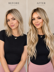 RUSSIAN DARK BLONDE ROOT STRETCH TAPE HAIR EXTENSIONS