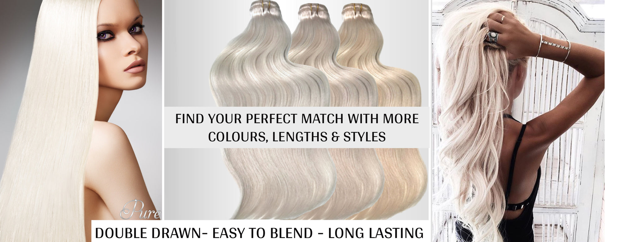  Double drawn best weft hair extensions 