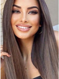 #10 Light Ash Brown Invisible Tape Hair Extensions