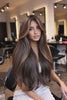 #2/14/8 "SIENNA SUNSET" BROWN BALAYAGE TAPE HAIR EXTENSIONS