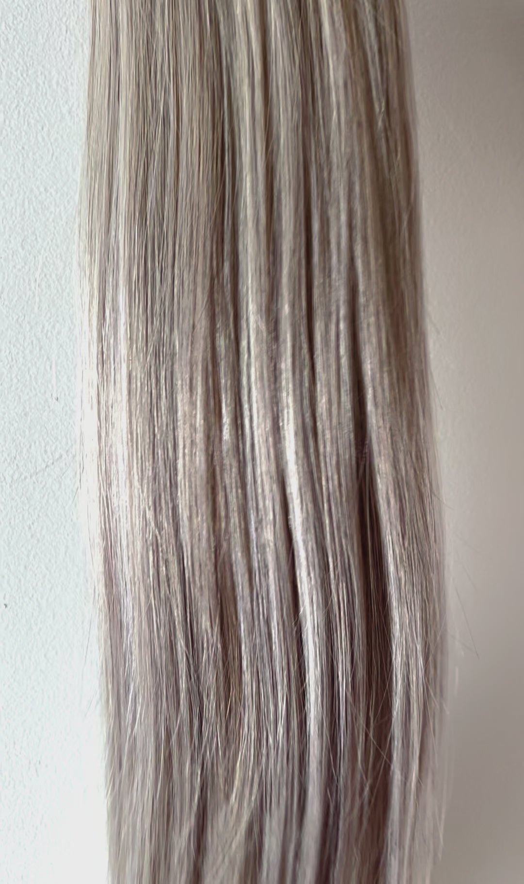 #18h/60 "HOLLYWOOD" ASH & PLATINUM BLONDE HIGHLIGHTS TAPE HAIR EXTENSIONS