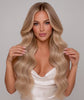 HONEY BLONDE HIGHLIGHT WAVY TAPE HAIR EXTENSIONS