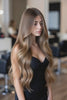 #2/16/14 "SUNDAZE" BROWN TO CARAMEL BALAYAGE TAPE HAIR EXTENSIONS