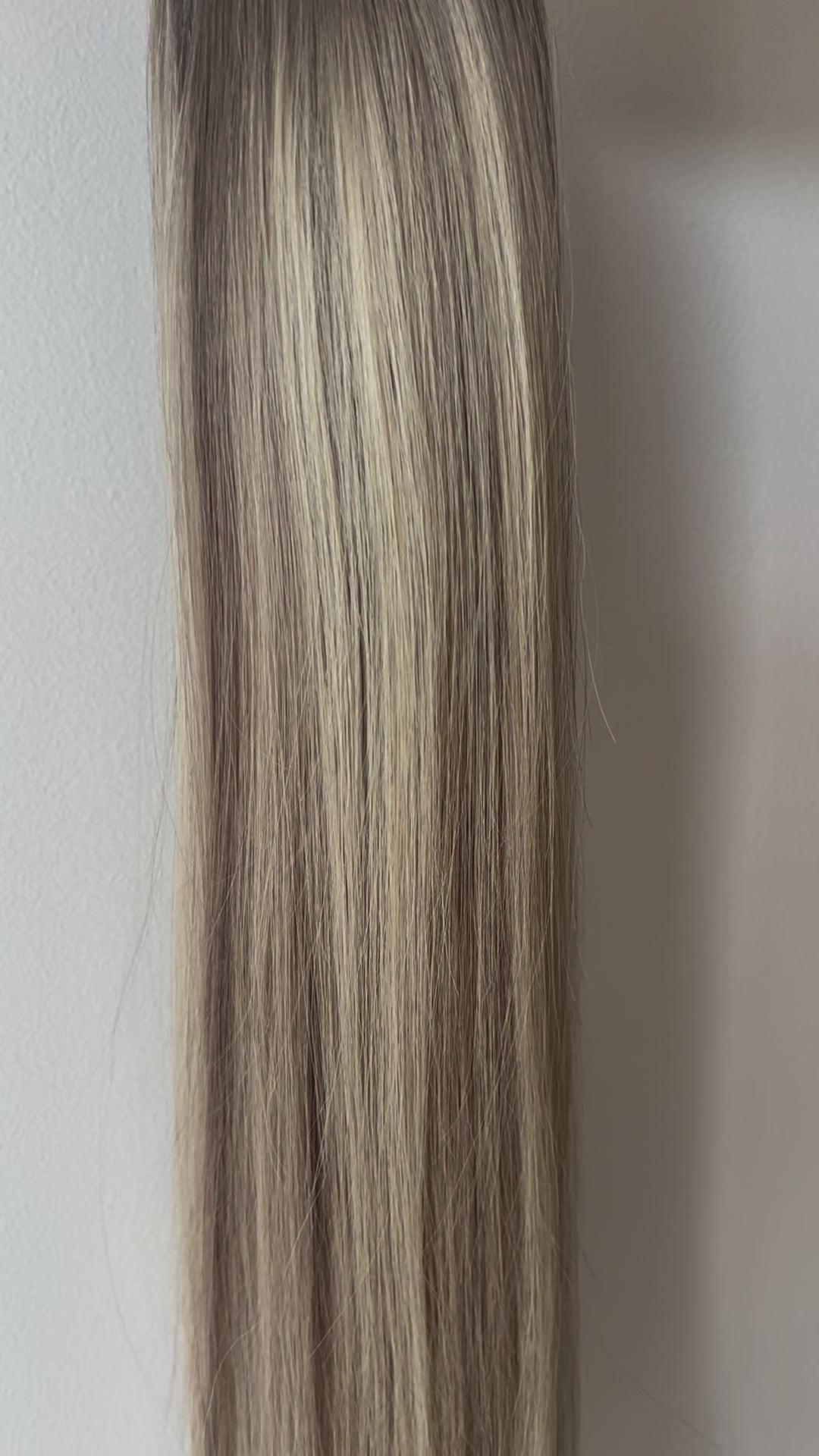 #2/18/613 " DARK BROWN BLONDE HIGHLIGHT BALAYAGE TAPE HAIR EXTENSIONS