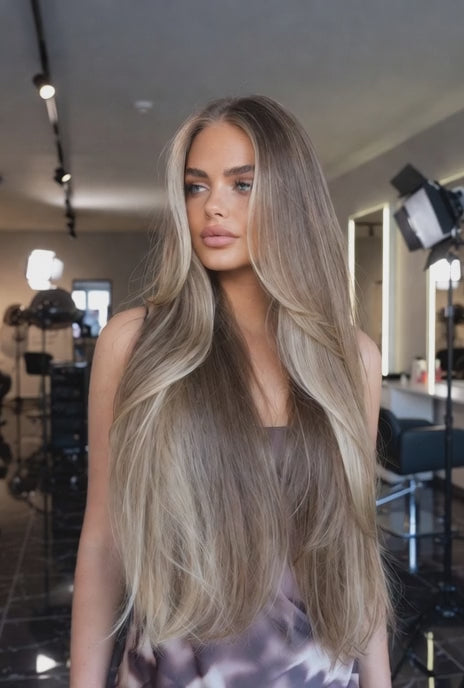 RUSSIAN #10/20/16/10 "TROPIC SANDS" CARAMEL BALAYAGE TAPE HAIR EXTENSIONS