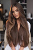 brown root stretch hair extensions 