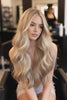#4/60/613 "NORDIC BLONDE" BROWN TO BLONDE BALAYAGE HAIR EXTENSIONS
