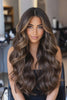 brown caranel balayage hair extensions 