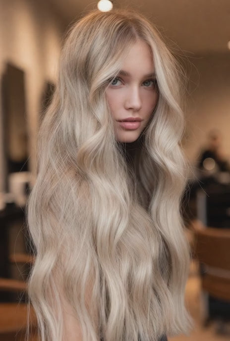 #16 HONEY BLONDE WAVY CLIP IN HAIR EXTENSIONS