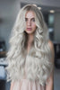 CREAM BLONDE WAVY CLIP IN HAIR EXTENSIONS