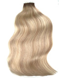 root smudge highlight blonde tape hair extensions 