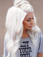 lightest cool blonde tape hair extensions