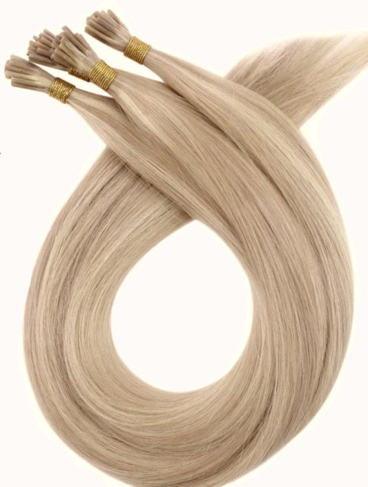 wheatblonde micronead hair extensions 
