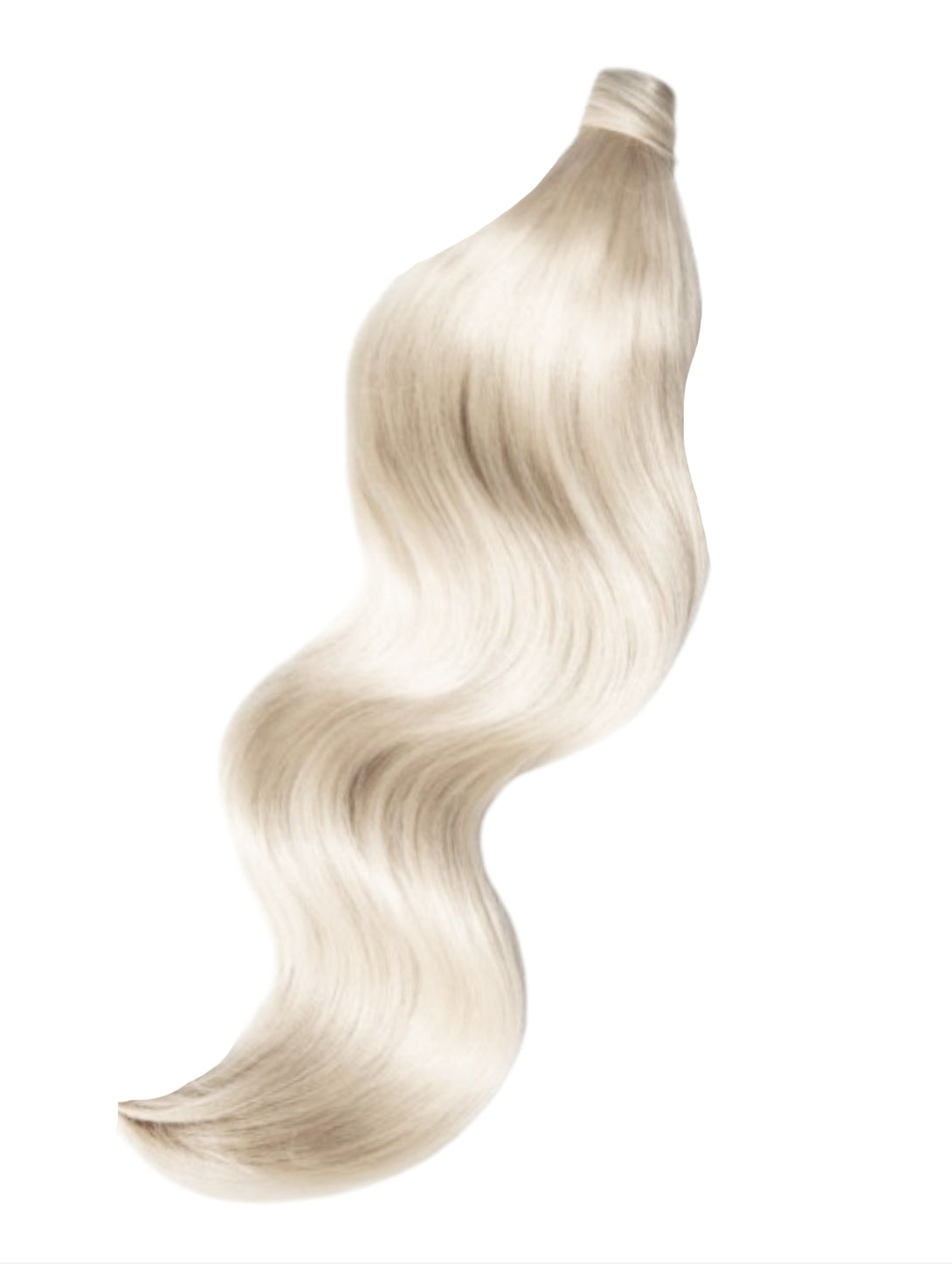 platinum white blonde ponytail