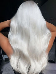 #White Blonde  Invisible Tape Hair Extensions