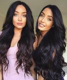 Natural Black Wig - 180% Density - 30" - Pure Tape Hair Extensions 