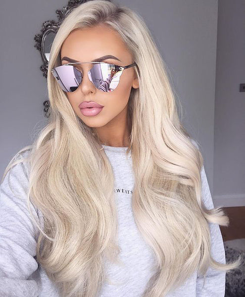 Lace Wig - Summer Blonde - 180% Density - 24"- Kylie - Pure Tape Hair Extensions 