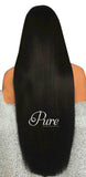 Natural Black - 180% Density - 30" - Pure Tape Hair Extensions 