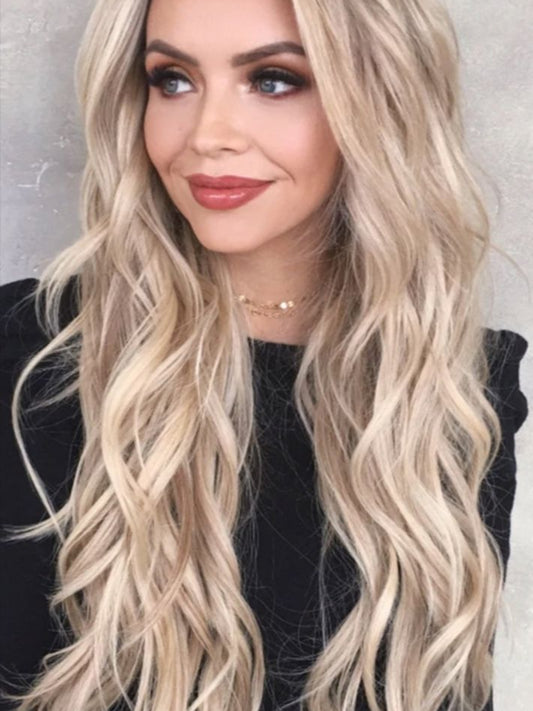 remium remy human hair extensions HIGHLIGHTD BLONDE