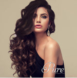 #1b/2/1b "MIDNIGHT" NATURAL BLACK TO MEDIUM BROWN BALAYAGE OMBRE WEFT / WEAVE - Pure Tape Hair Extensions 