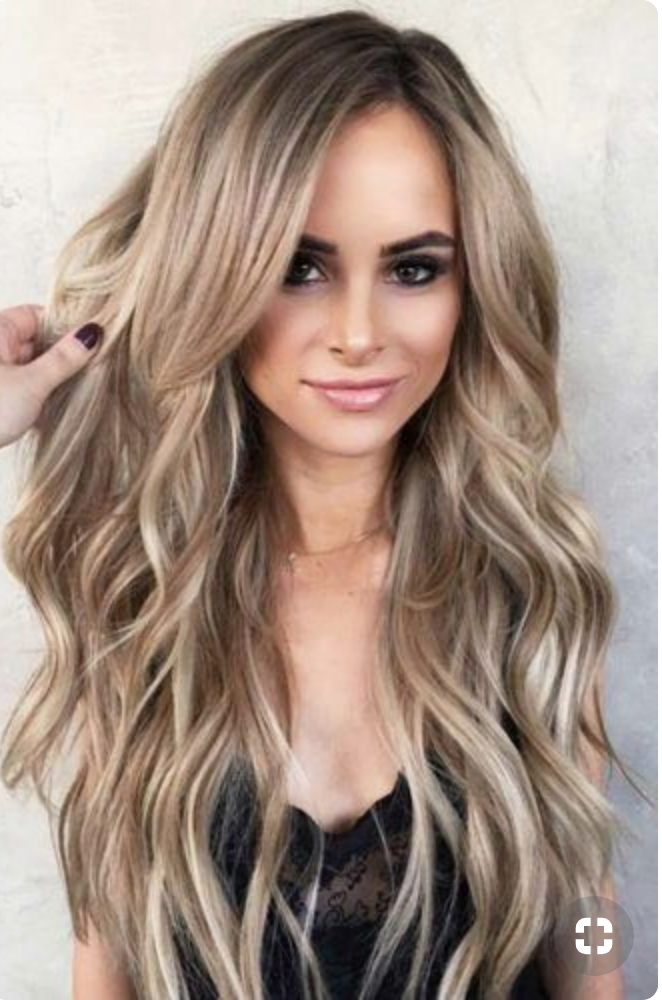 #16/22 "SUGAR & SPICE" MEDIUM BLONDE DARK BLONDE MIX FOILED HIGHLIGHTS CLIP-IN HAIR EXTENSIONS - Pure Tape Hair Extensions 
