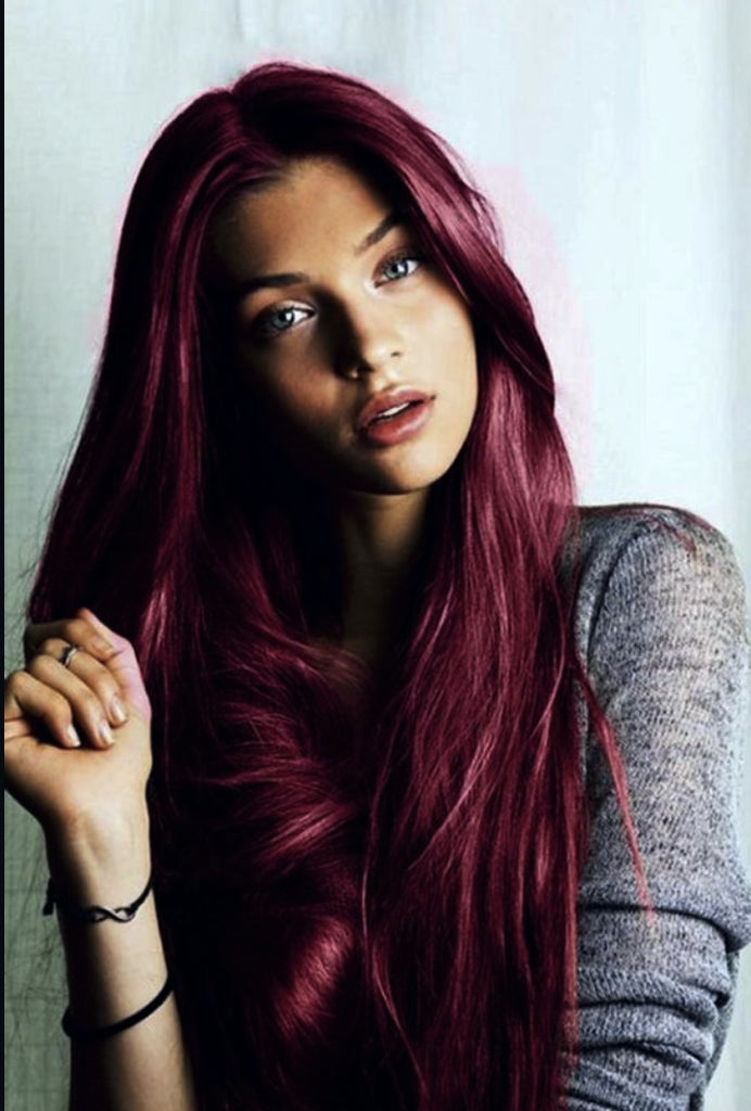 Burgundy red hair extensions Clearance