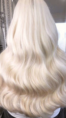 #613 "VANILLA BLONDE' LIGHT GOLDEN BLONDE TAPE HAIR EXTENSIONS